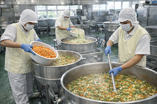 業務用ミキサー GIGAMIX 導入事例「セントラルキッチン・給食センター」